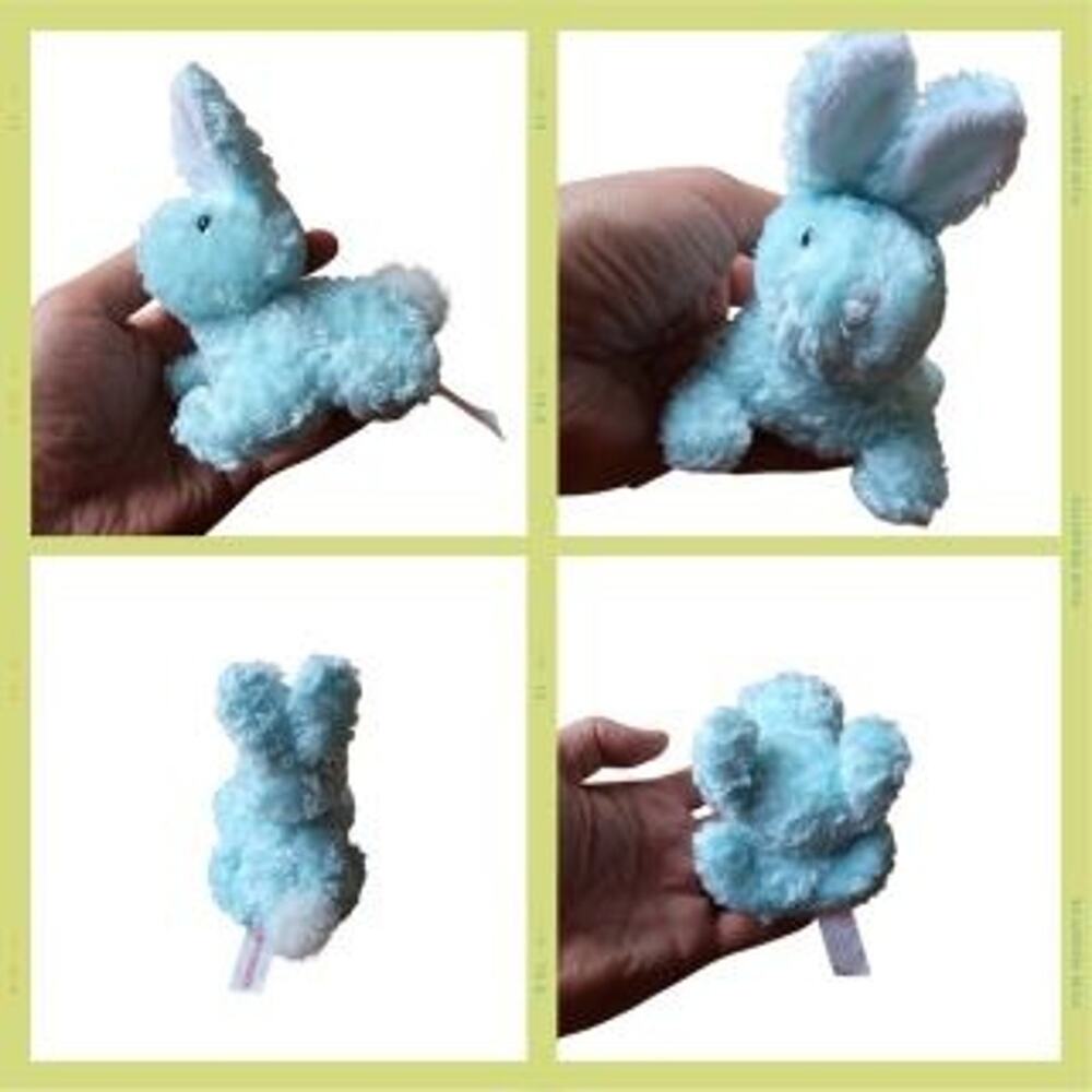 Pastel Bunny Plush Lot – Set of 4 Mini Rabbits for Easter Baskets - Picture 6 of 10